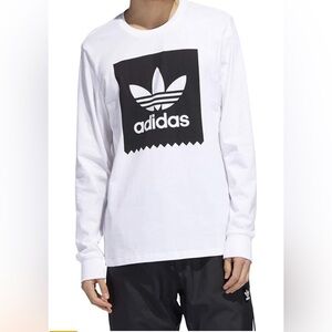 Adidas white Crew Neck Long Sleeve